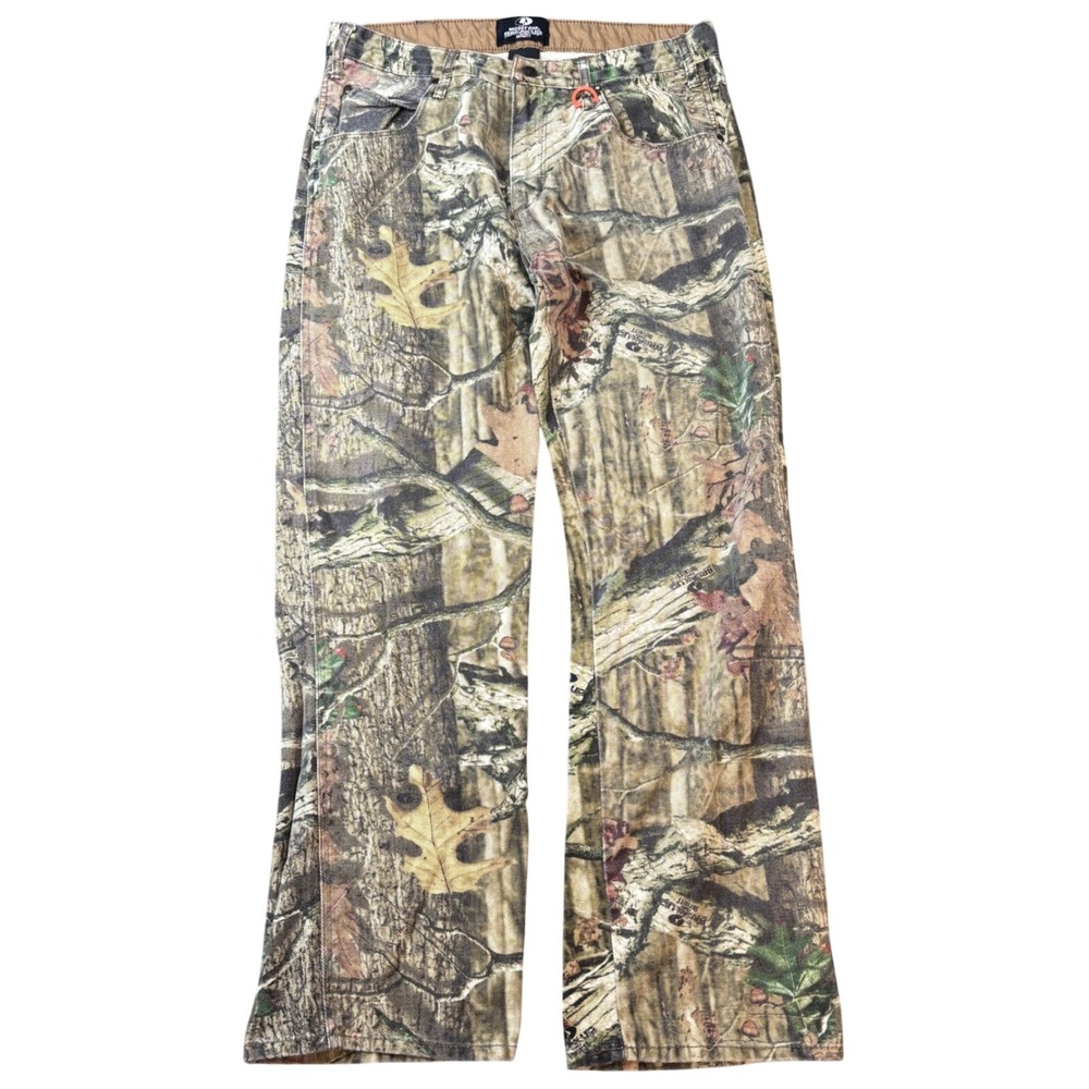 Mossy Oak Men's Cargo Pants in Camouflage Brown Green